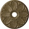Ekena Millwork Milan Ceiling Medallion (Fits Canopies up to 4 5/8"), 24 1/2"OD x 3 1/2"ID x 1"P, Mississippi Mud CM24MIMMF - alternate 1